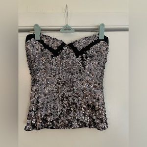 Sequin tube top